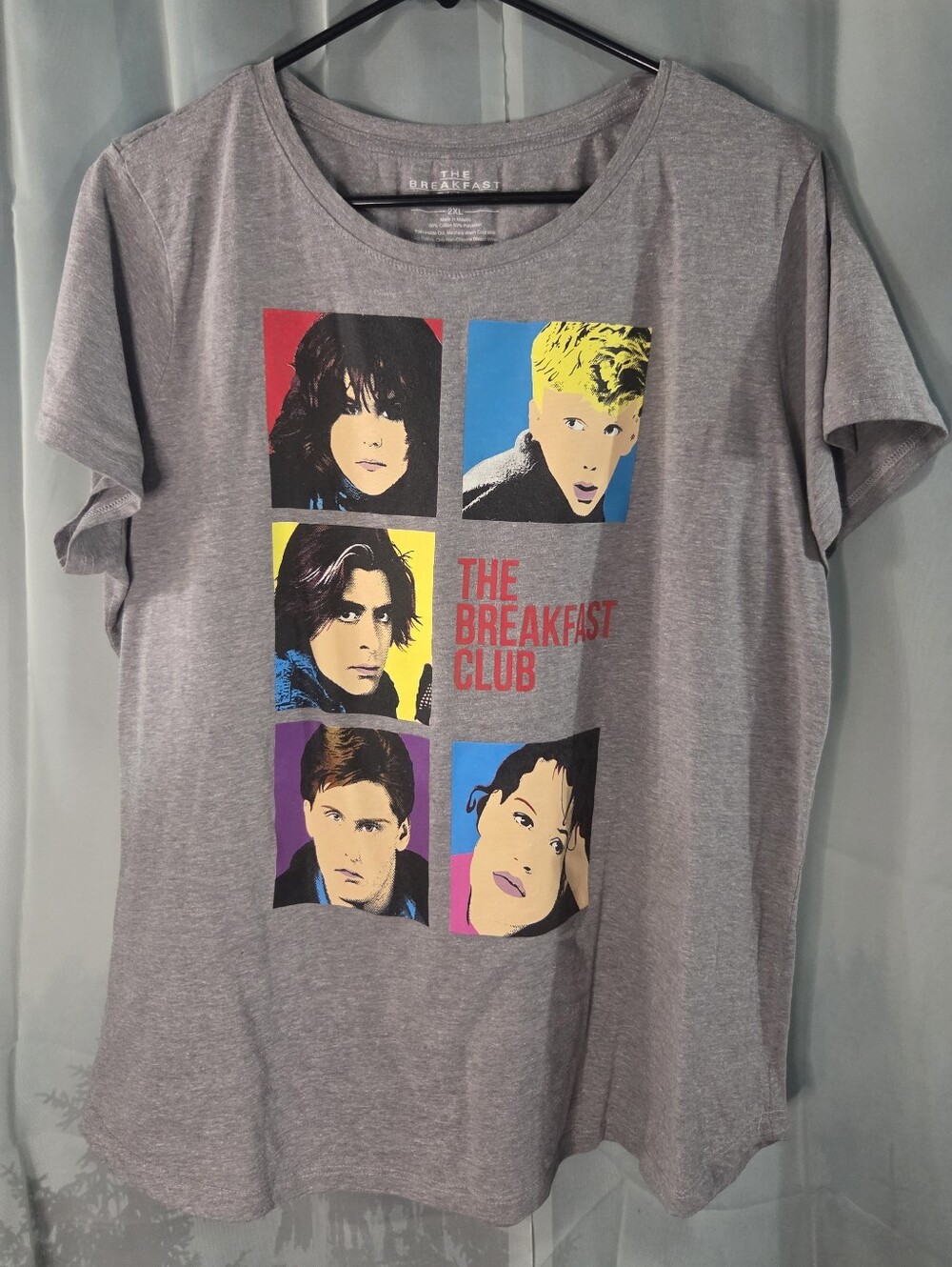 The Breakfast Club Graphic Tee - Grey Short Sleeve Shirt